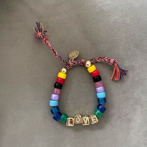 Kids Multicolor 'LOVE' Beaded Friendship Bracelet